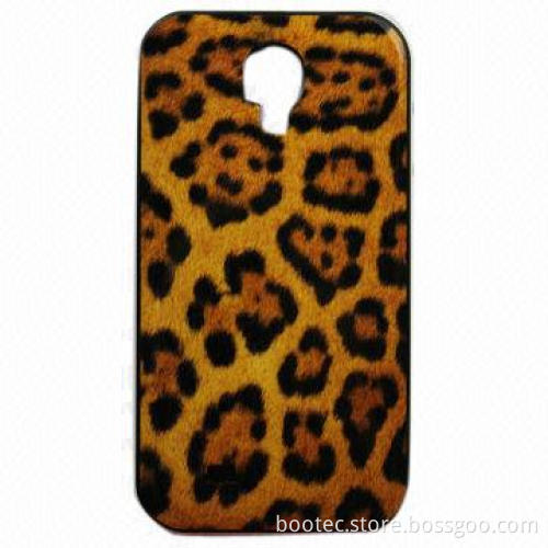 Leopard Print TPU Case for Samsung Galaxy S4 9500, with ABS Frame, Customized Designs Welcomed